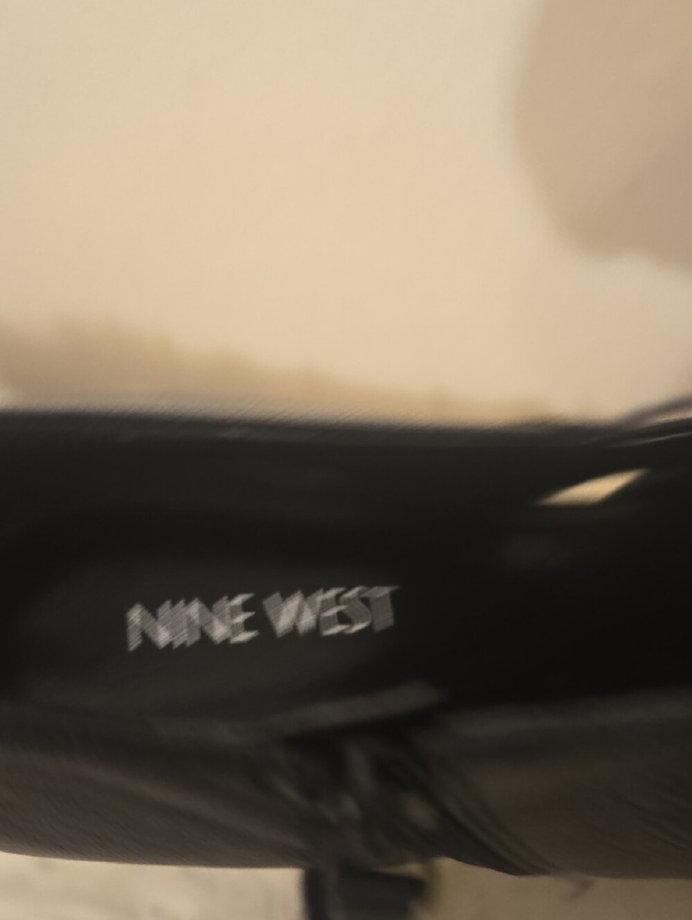 Nine West Black Peep-Toe Cutout Stiletto Heels - Picture 7 of 10